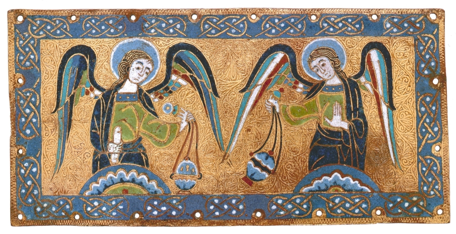 Medieval illustration of angels